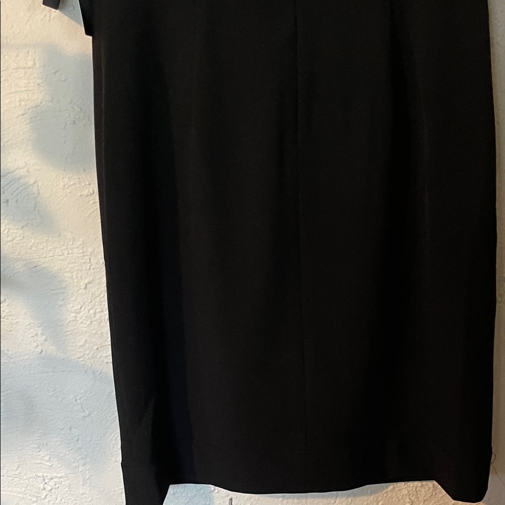 Adrianna Papell Crepe Sheath Dress with Lace Insets - Picture 8 of 8